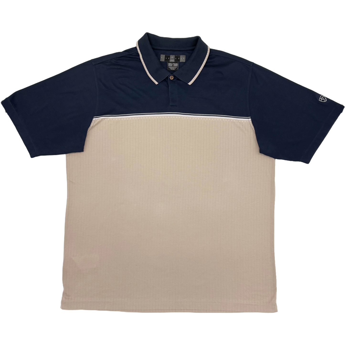 Nike Navy/Beige Polo-Shirt (XL)