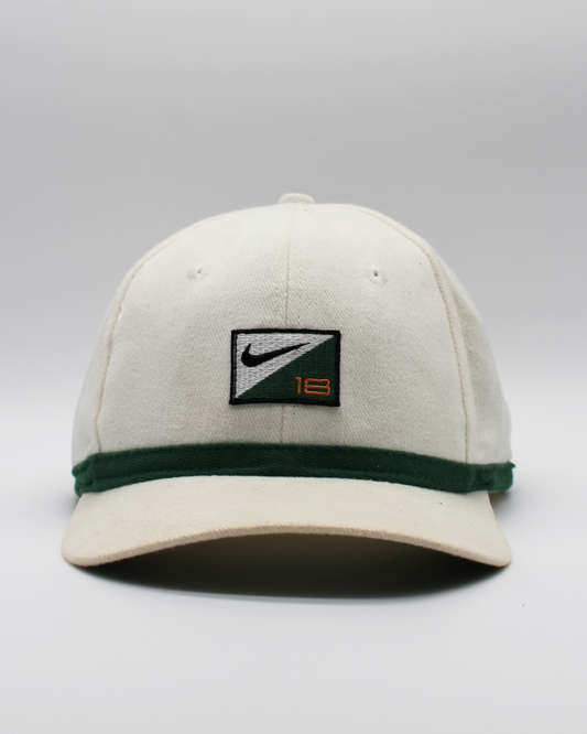 90s Nike Swoosh 18 White & Green Cap