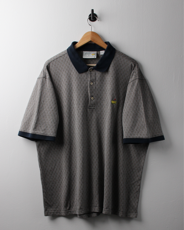 90s Masters Slazenger Micro-Pattern Polo (L)