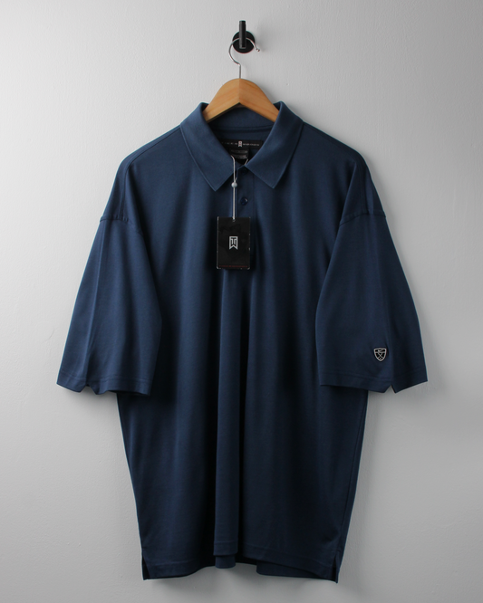 00s Nike Tiger Woods Collection Blue Polo with Tags (L)