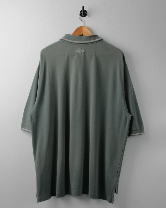 90s Nike Tiger Woods Yin Yang Green Zipped Polo (XL)