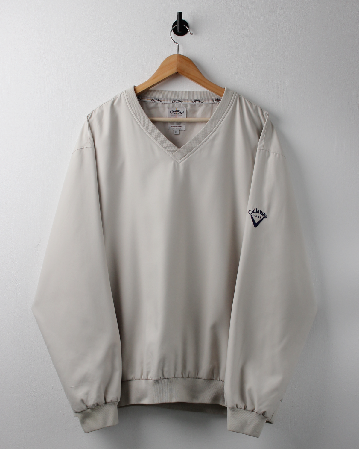 00s Callaway Cream Windbreaker (XL)