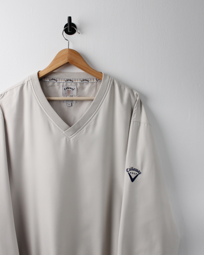 00s Callaway Cream Windbreaker (XL)