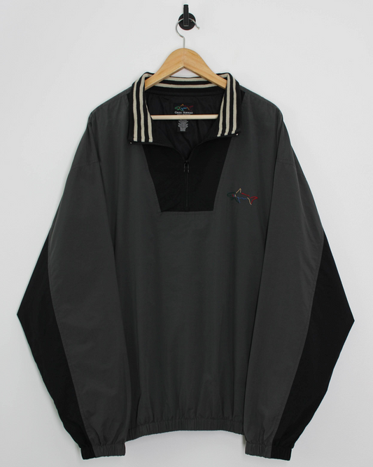 90s Greg Norman Grey/Black Quarter Zip Windbreaker (XL)
