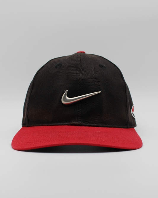 90s Nike Tiger Woods Yin Yang Red & Black Metal Swoosh Cap
