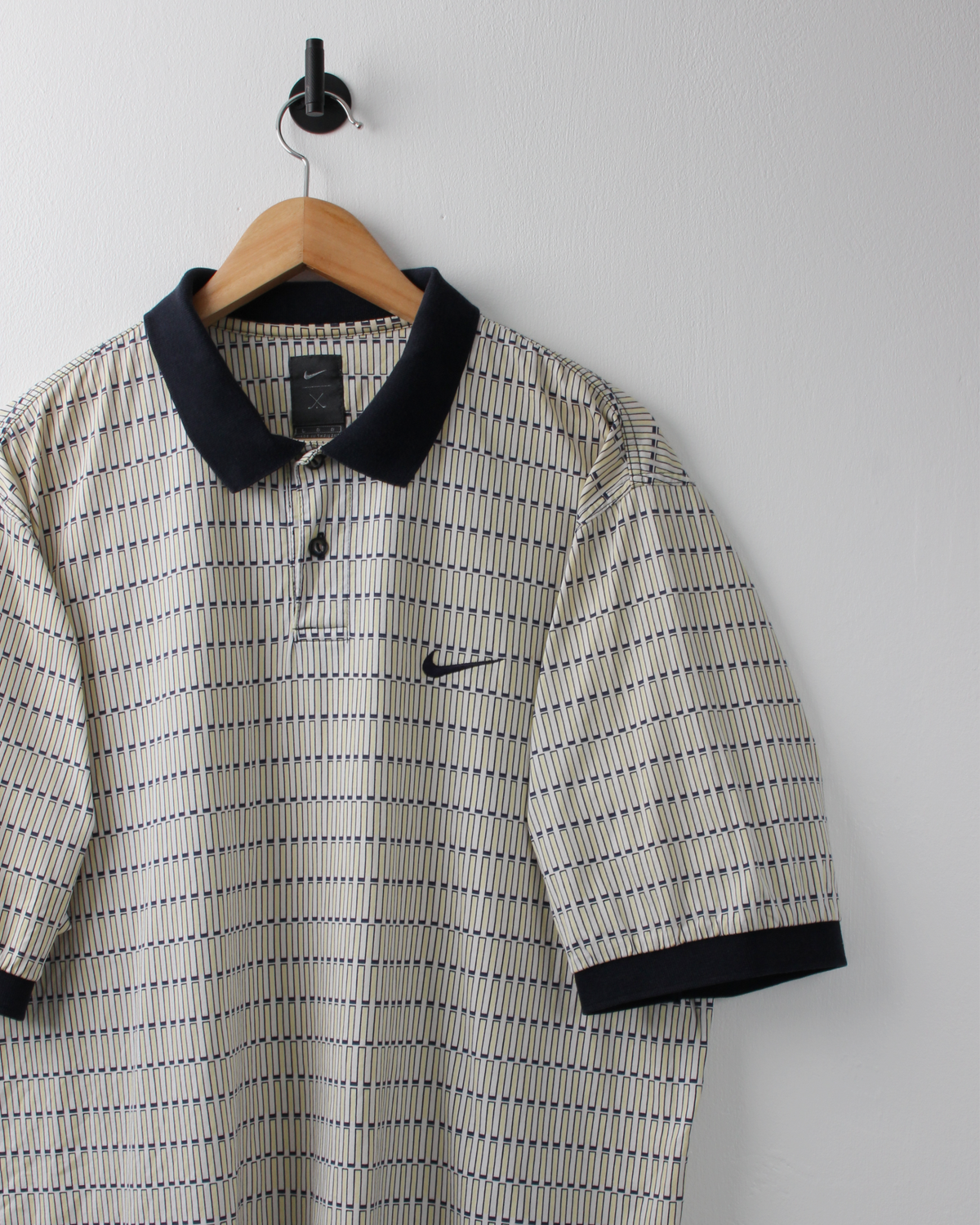 90s Nike Tiger Woods Yin Yang Geometric Polo (L)