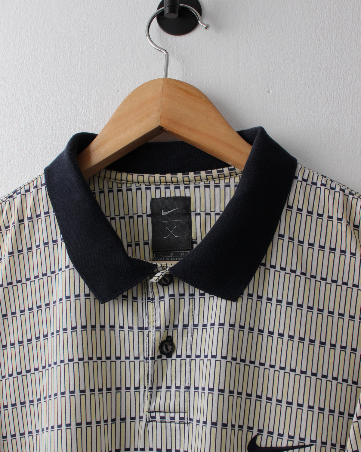 90s Nike Tiger Woods Yin Yang Geometric Polo (L)