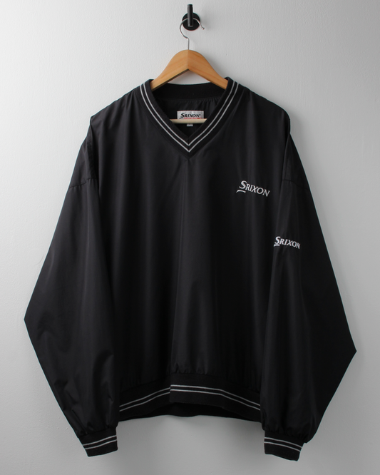 00s Srixon Black V-Neck Windbreaker (L)