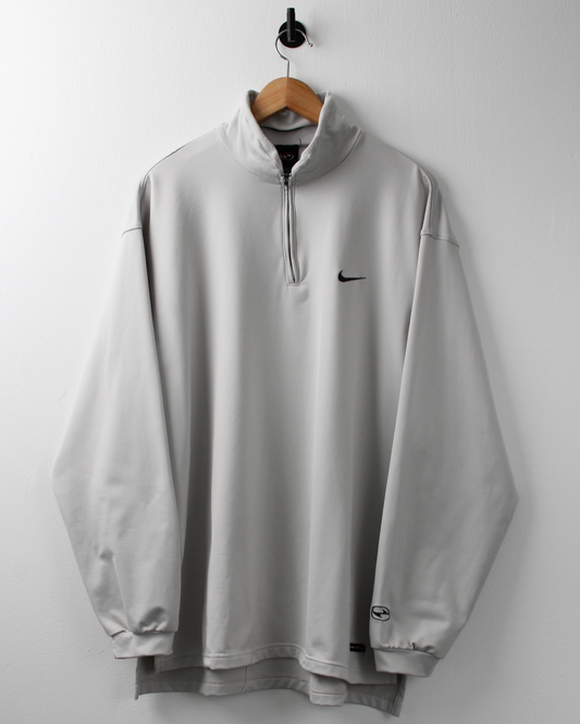 90s Nike Tiger Woods Yin Yang Cream Quarter Zip (L)