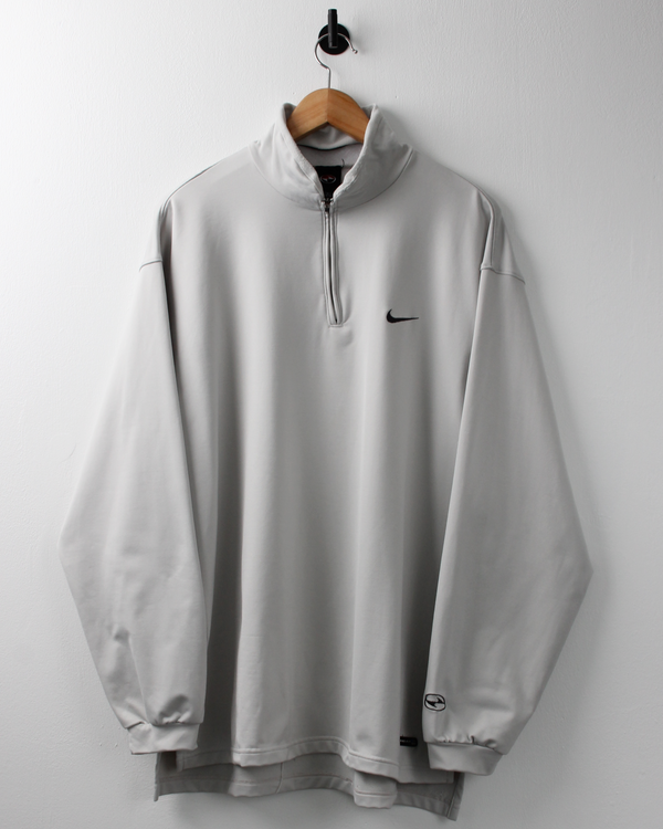 90s Nike Tiger Woods Yin Yang Cream Quarter Zip (L)