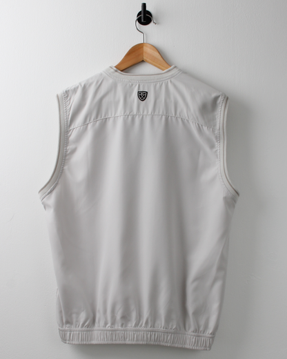 00s Nike Cream Windbreaker Golf Vest with Tags (S)