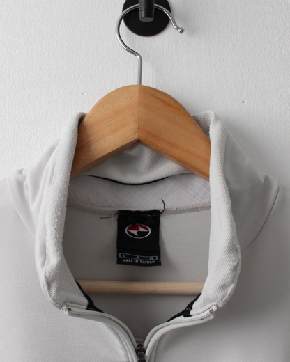 90s Nike Tiger Woods Yin Yang Cream Quarter Zip (L)