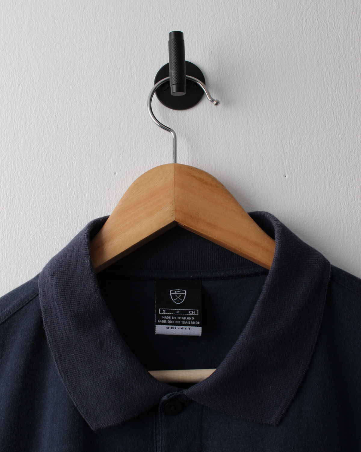 00s Nike Shield Logo Navy Polo (S)