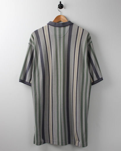 90s IZOD Vertical Striped Colour Polo (L)