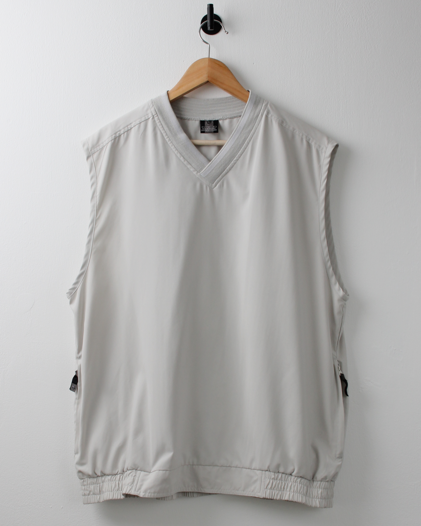 00s Nike Cream Windbreaker Golf Vest (L)