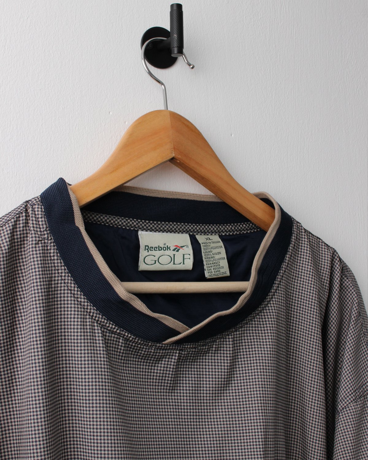 90s Reebok Qualchan Micro Pattern Windbreaker (L)
