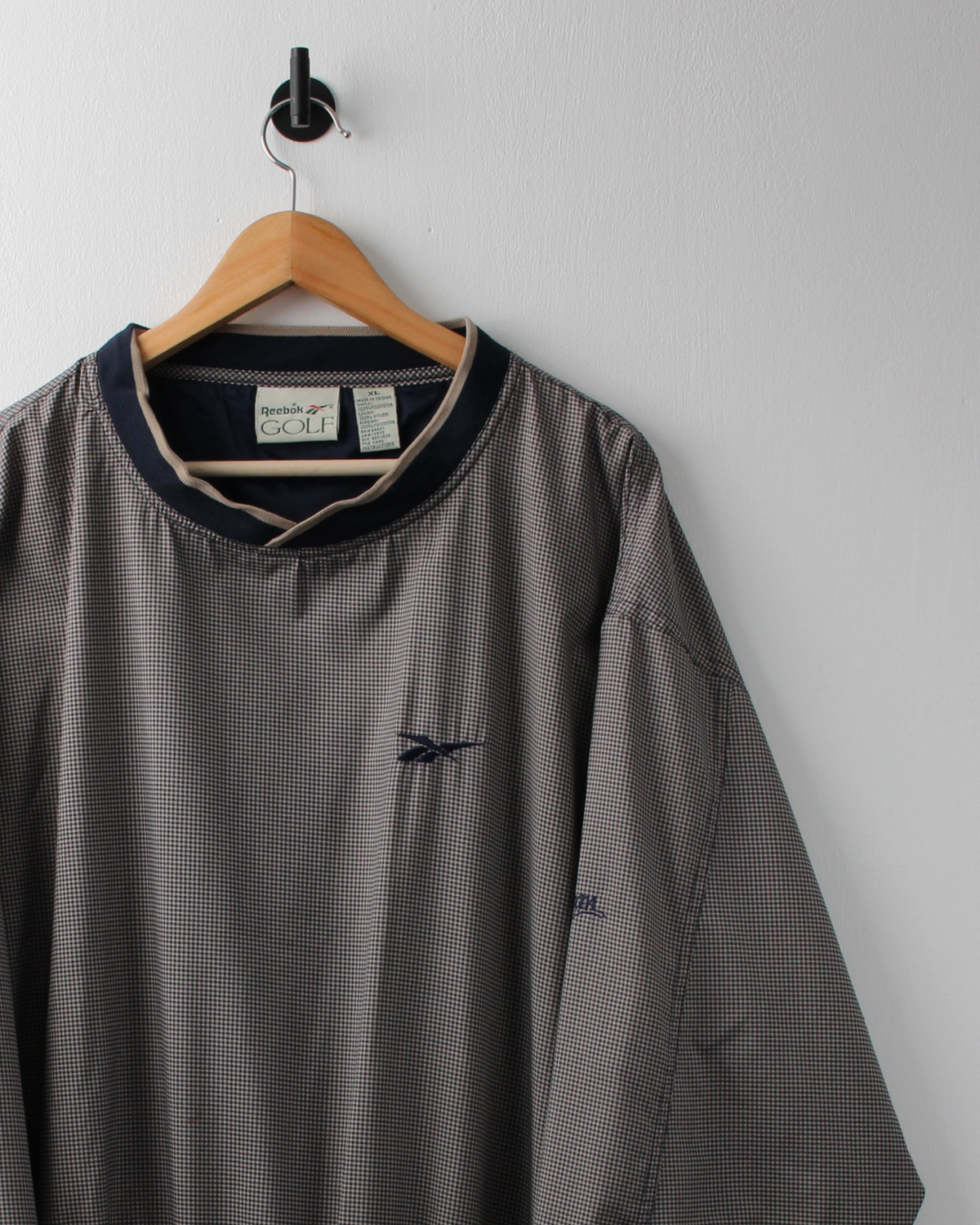 90s Reebok Qualchan Micro Pattern Windbreaker (L)