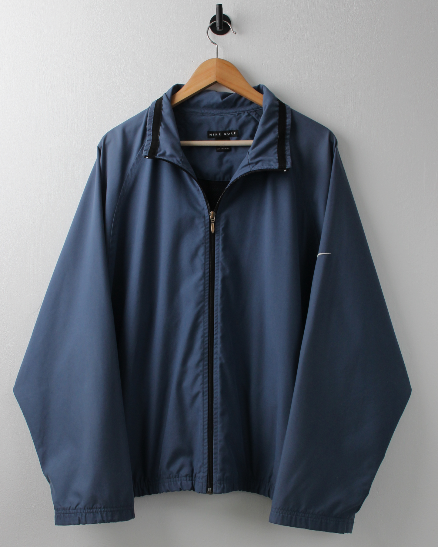 90s Nike Swoosh 18 Blue Full Zip Jacket (L)