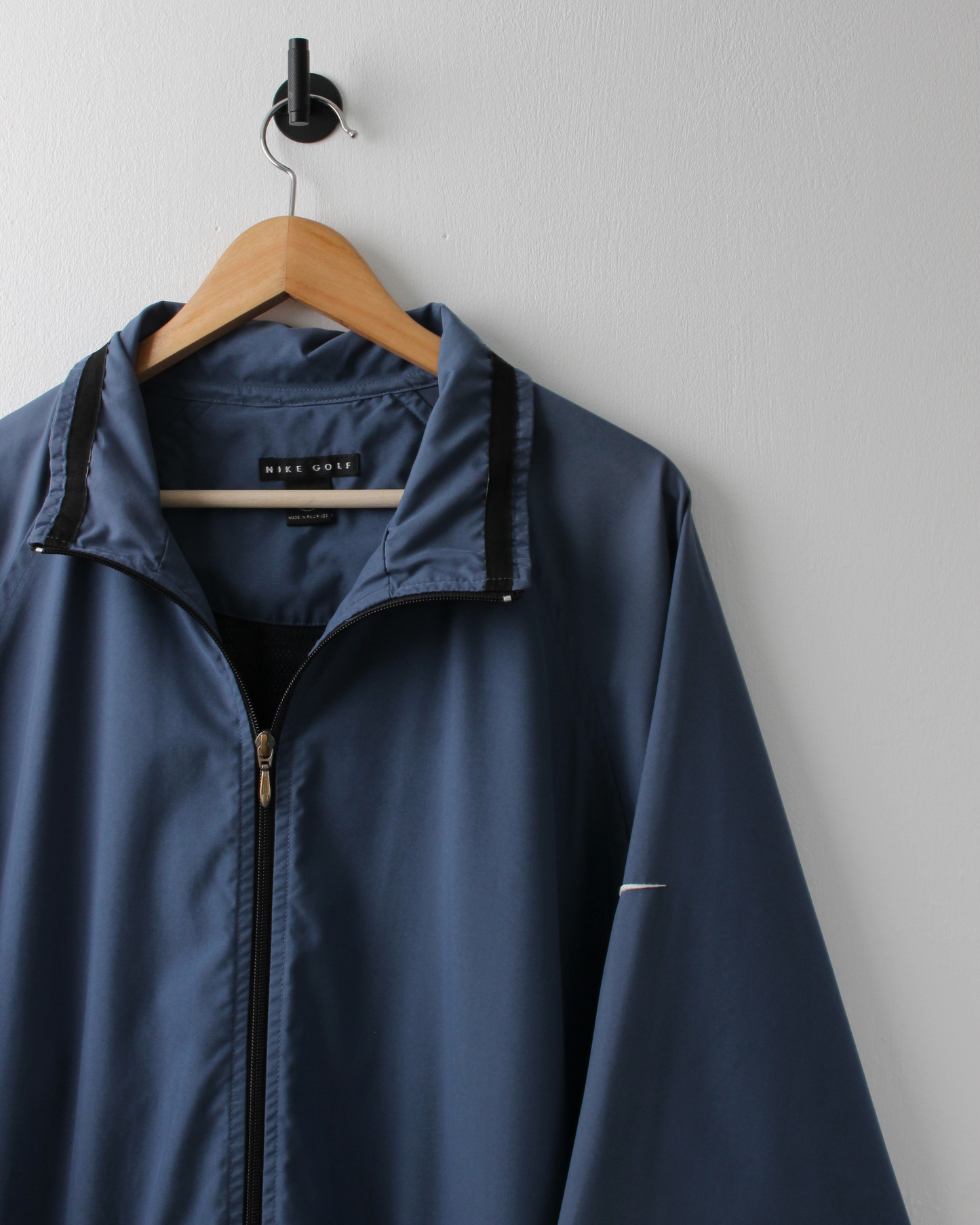 90s Nike Swoosh 18 Blue Full Zip Jacket (L)