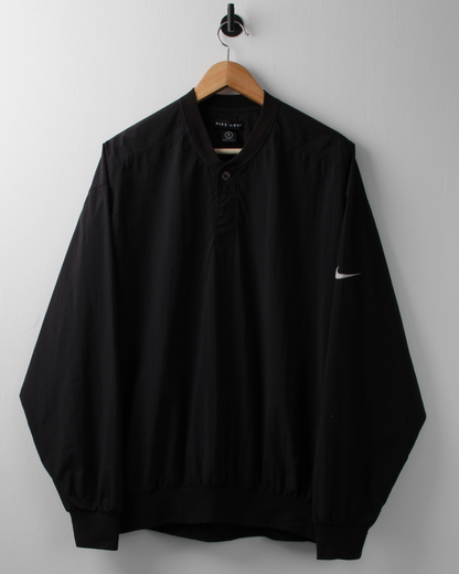 90s Nike Black Buttoned Windbreaker (M)