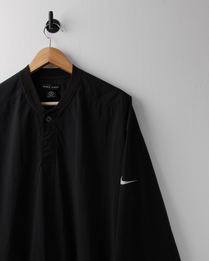 90s Nike Black Buttoned Windbreaker (M)