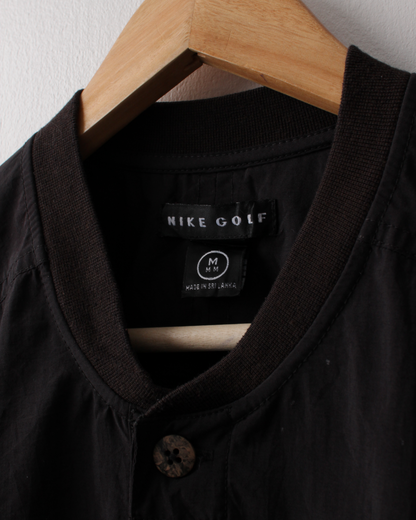 90s Nike Black Buttoned Windbreaker (M)