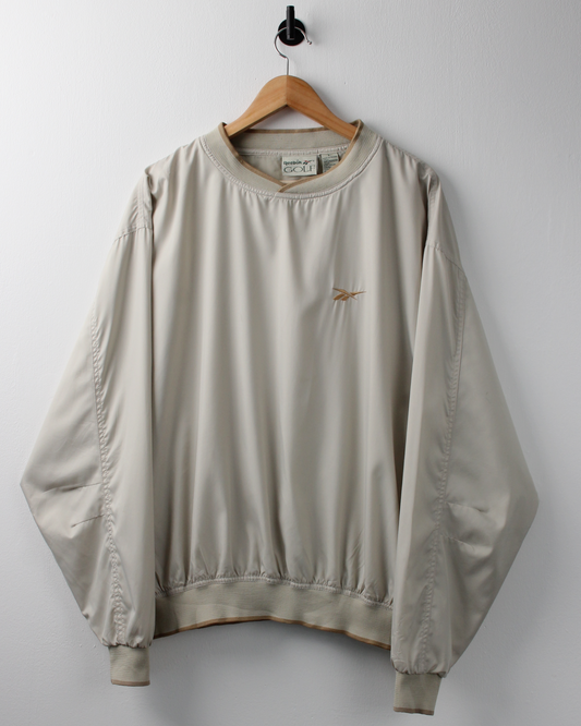 90s Reebok Cream & Gold Lightweight Windbreaker (L)