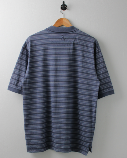 00s Ping Blue Striped Polo (M)
