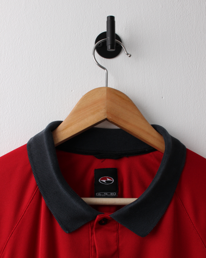 90s Nike Tiger Woods Yin Yang Red & Black Polo (XL)