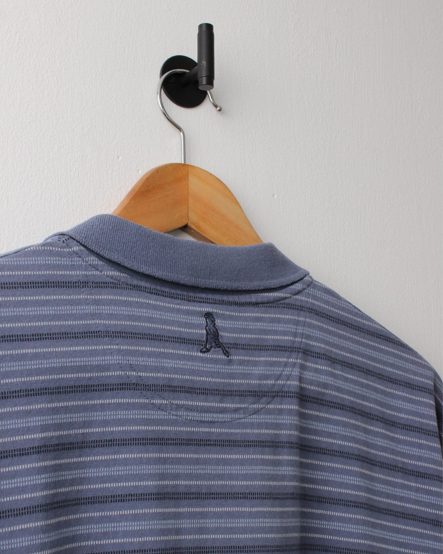 00s Ping Blue Striped Polo (M)