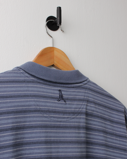 00s Ping Blue Striped Polo (M)