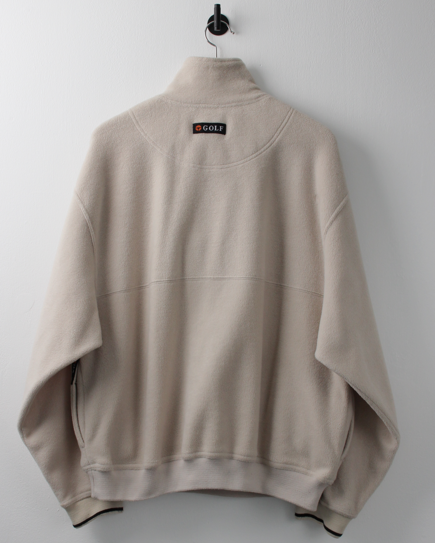 90s TaylorMade Spellout Sherpa Quarter Zip Sweatshirt (L)