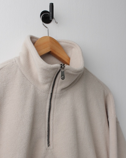 90s TaylorMade Spellout Sherpa Quarter Zip Sweatshirt (L)