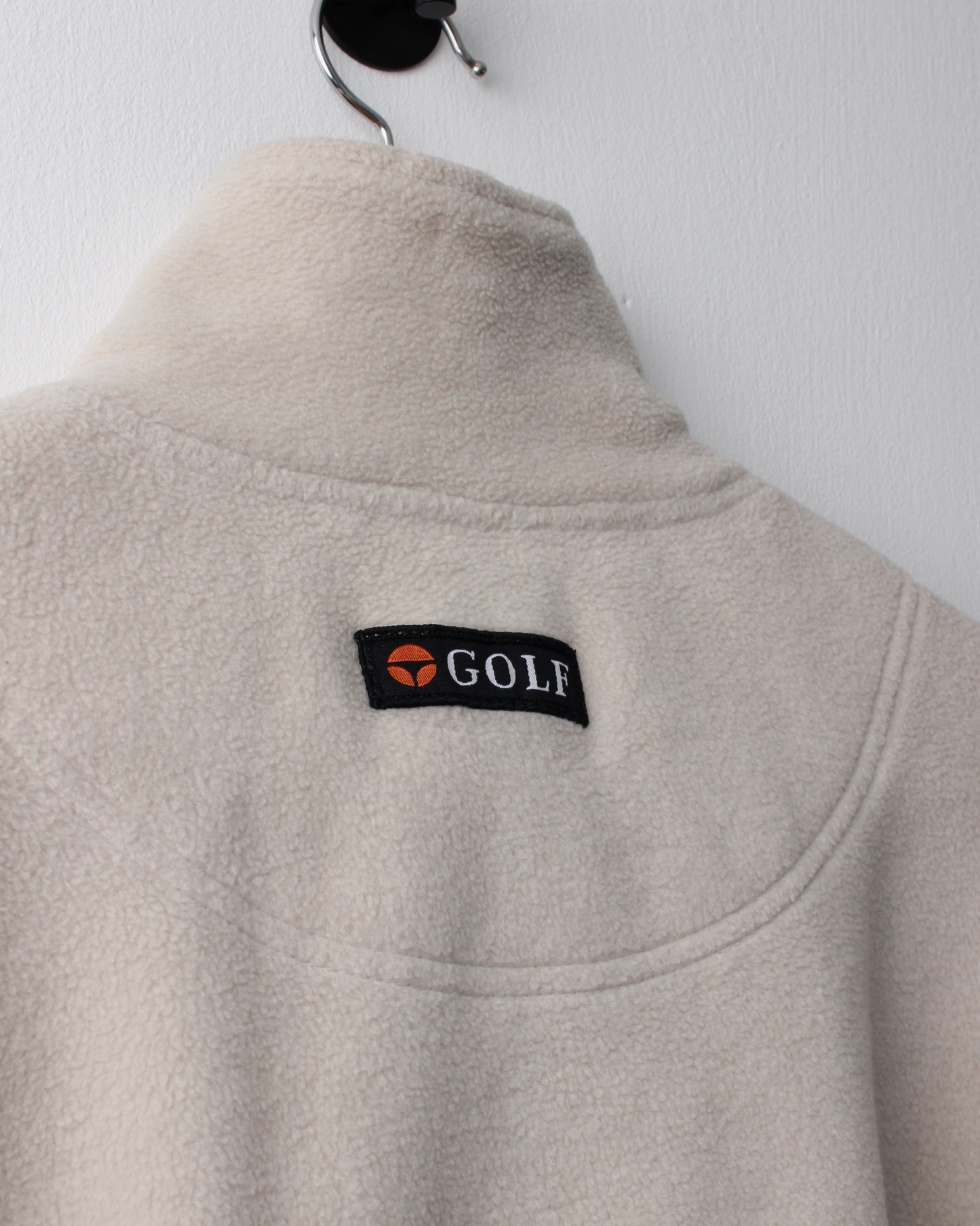 90s TaylorMade Spellout Sherpa Quarter Zip Sweatshirt (L)