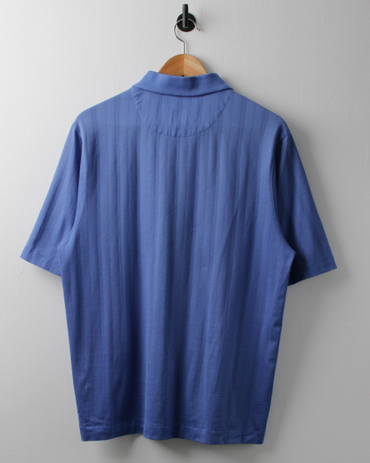 00s Nike Tiger Woods Blue Textured Polo (M)
