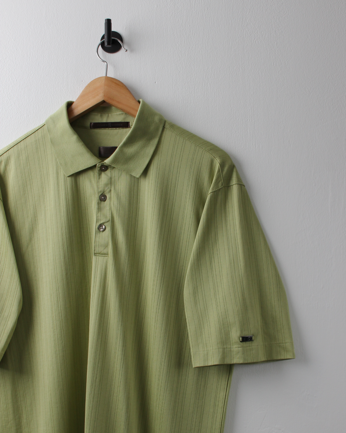 00s Nike Tiger Woods Green Textured Polo (M)