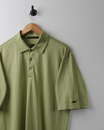 00s Nike Tiger Woods Green Textured Polo (M)