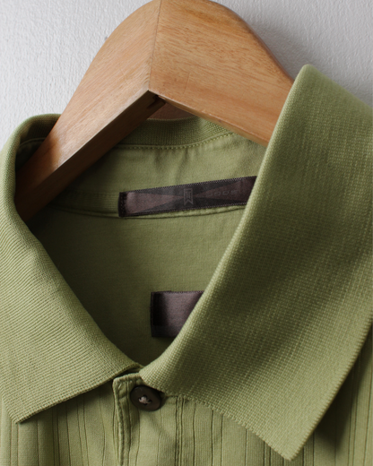 00s Nike Tiger Woods Green Textured Polo (M)