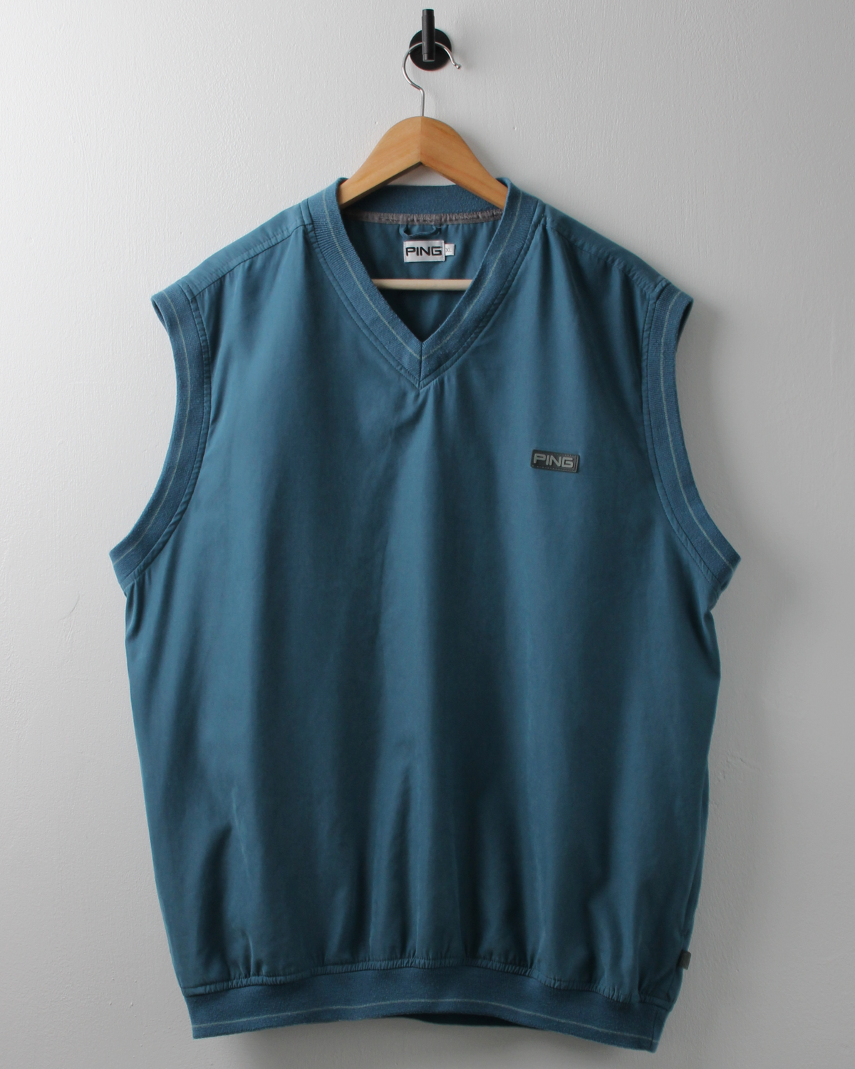 00s Ping Blue Windbreaker Golf Vest (XL)