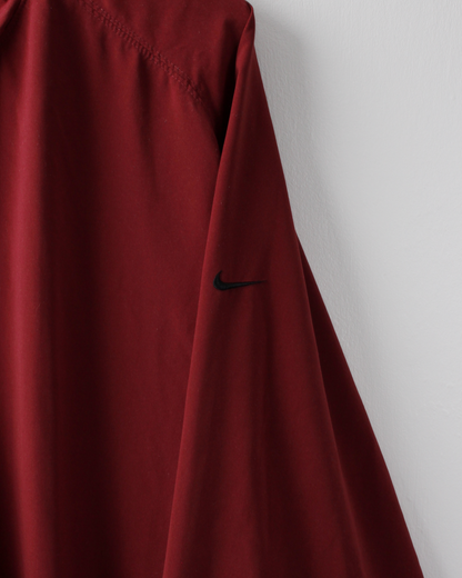 00s Nike Burgundy Quarter Snap Windbreaker (L)