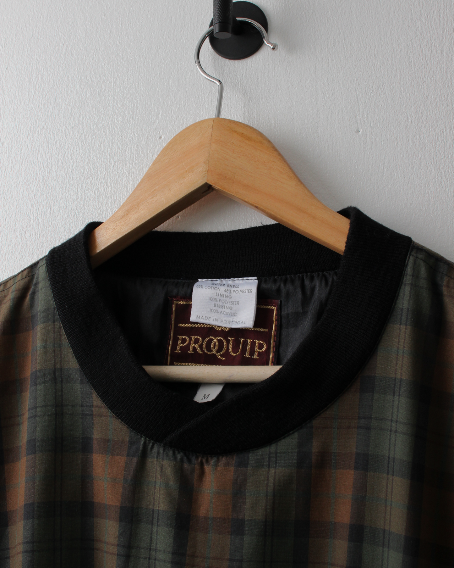 90s ProQuip Mercedes-Benz Plaid Tartan Windbreaker (M)