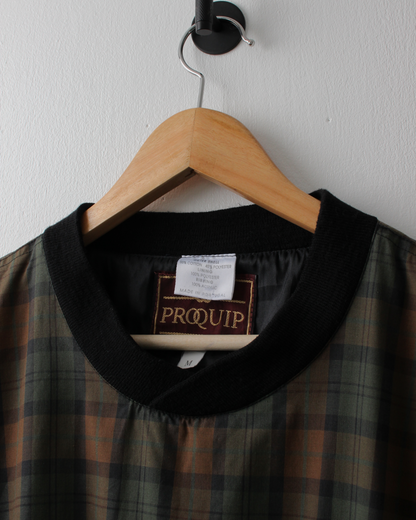90s ProQuip Mercedes-Benz Plaid Tartan Windbreaker (M)
