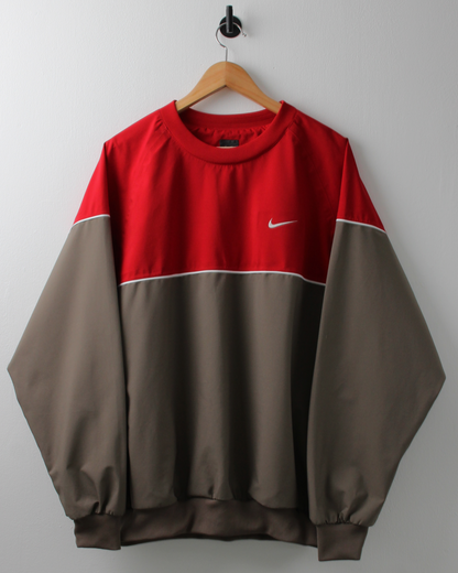 90s Nike Tiger Woods Yin Yang Red & Grey Windbreaker (L)