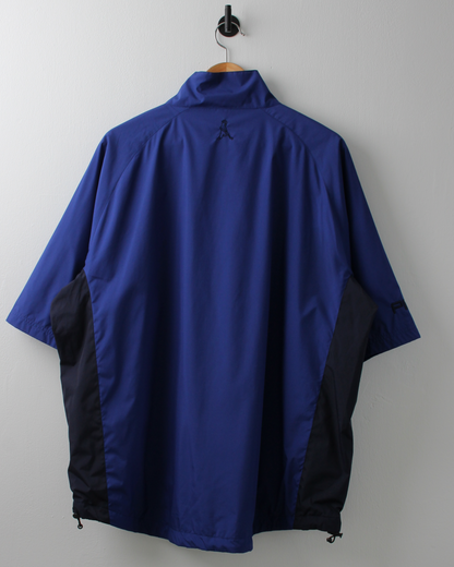 90s Ping ‘Mr Ping’ Logo Blue Short Sleeve Windbreaker (L)