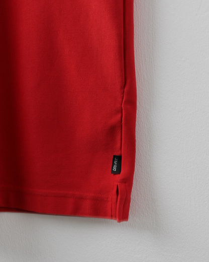 00s Nike Red Mock Neck Golf Top (S)