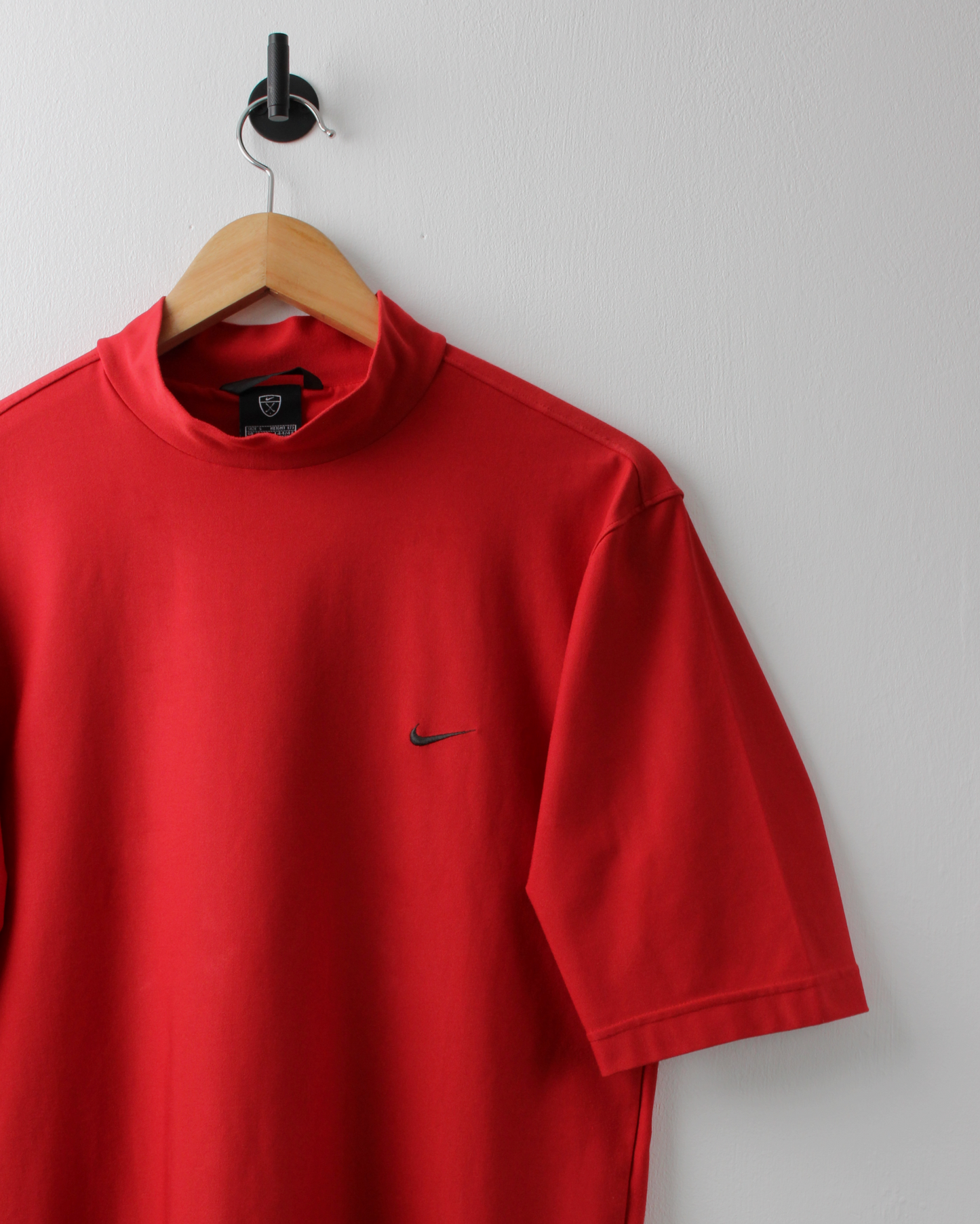 00s Nike Red Mock Neck Golf Top (S)