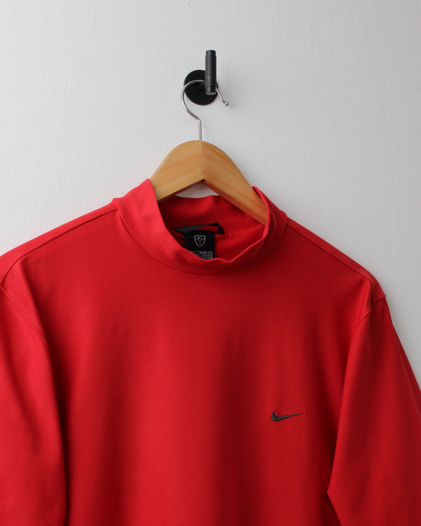 00s Nike Red Mock Neck Golf Top (S)