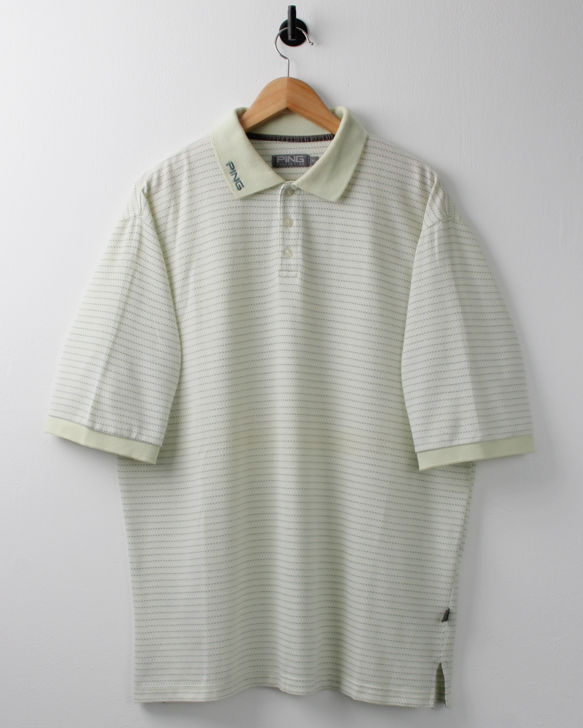 00s Ping Micro Pattern Geometric Polo (L)
