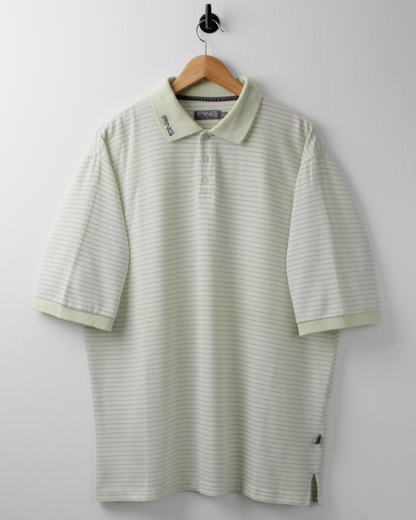 00s Ping Micro Pattern Geometric Polo (L)
