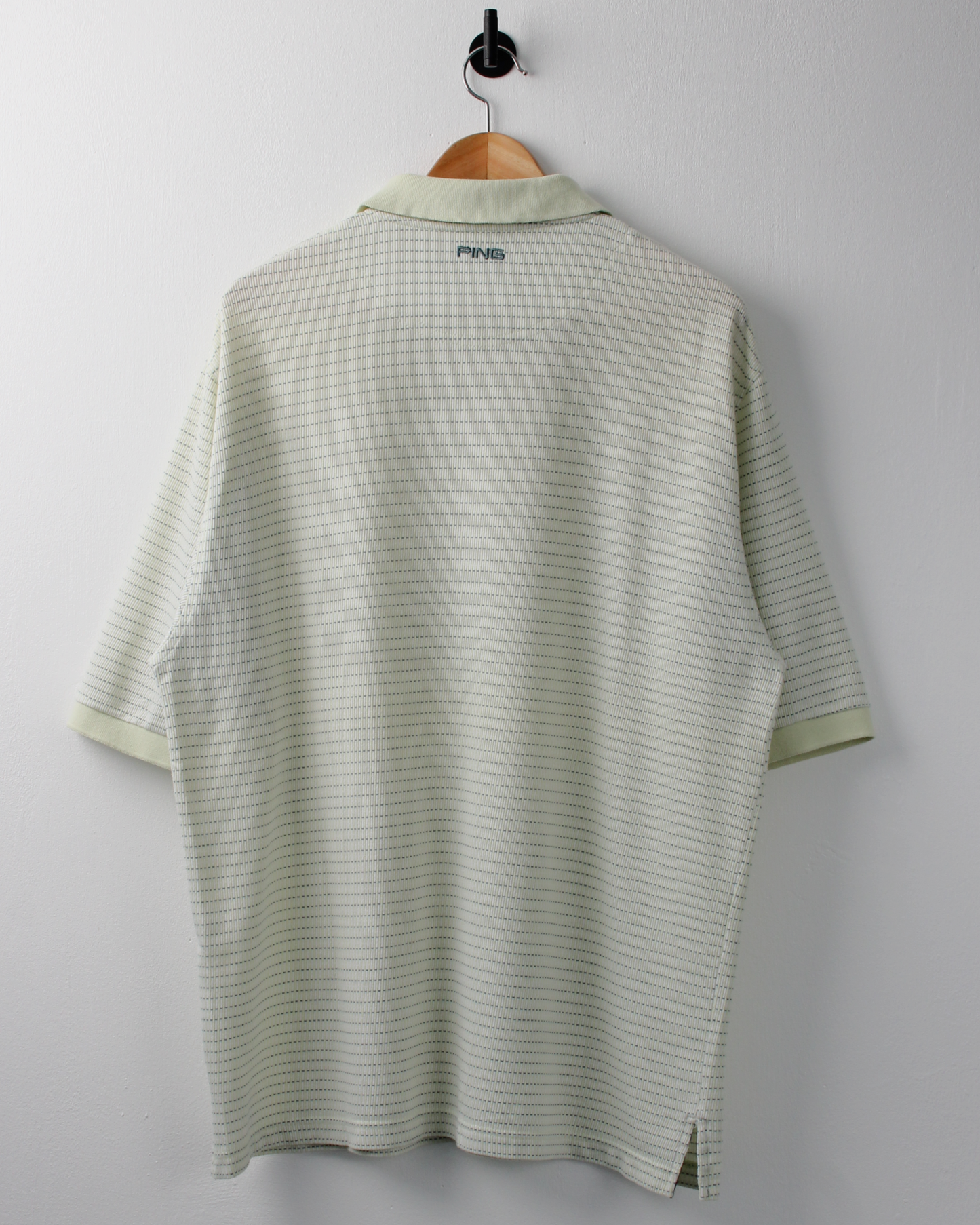 00s Ping Micro Pattern Geometric Polo (L)